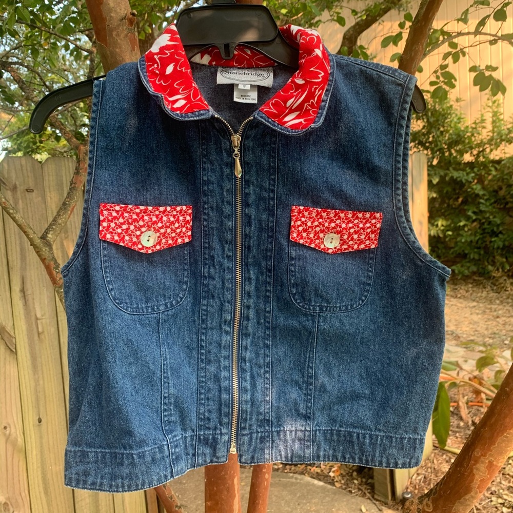 Blue jean vest